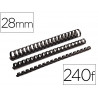 Reliure plast.28mm noir b/50