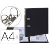 Classeur à levier exacompta prem'touch a4+ polypropylène dos 50mm coloris noir