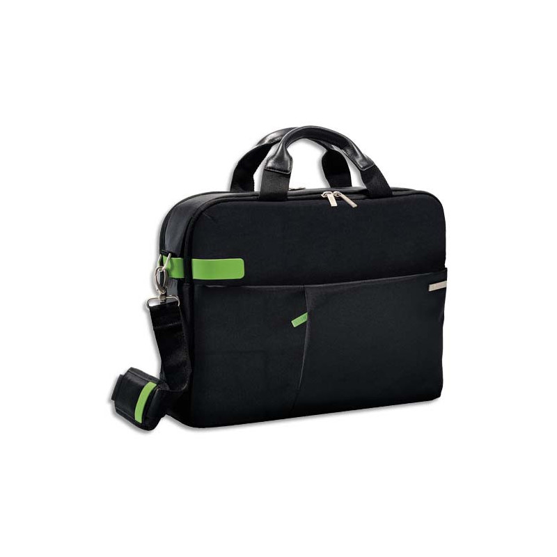 LEITZ Sac Inch Laptop Bag pour ordinateur 15,6'', 2 compartiments + pochettes - L41 x H31 x P9 cm Noir