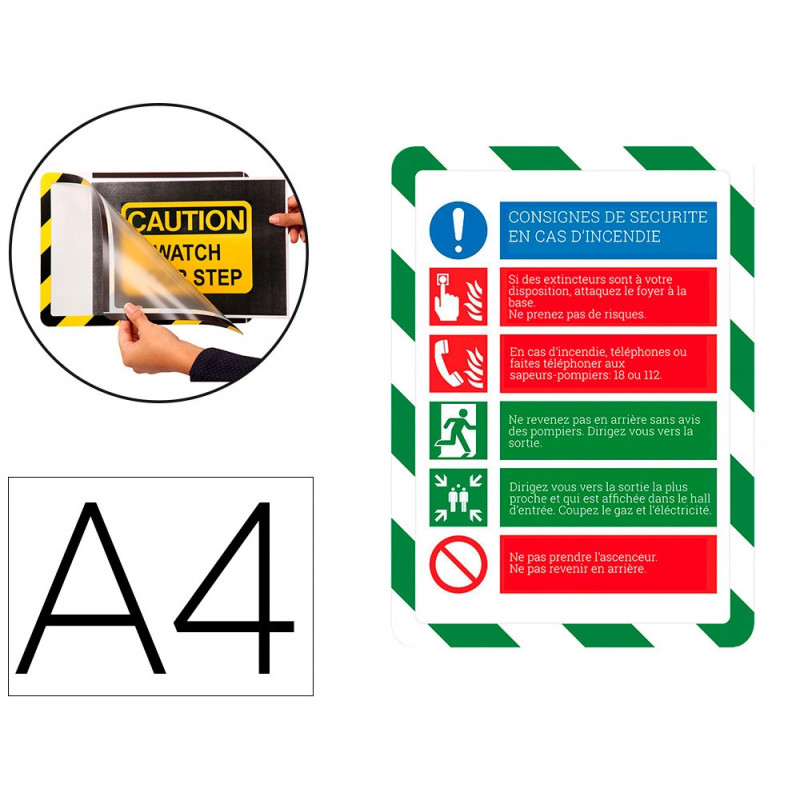 Porte-affiche a4 adh. sauvet.