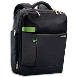LEITZ Sac à dos Inch Backpack pour ordinateur 15,6'' 2 compartiments + pochettes L31 x H40 x P14 cm Noir