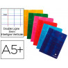 Cahier piqué clairefontaine écriture pour enfants a5+ 17x22cm 32 pages 90g double ligne 3mm verticale marge