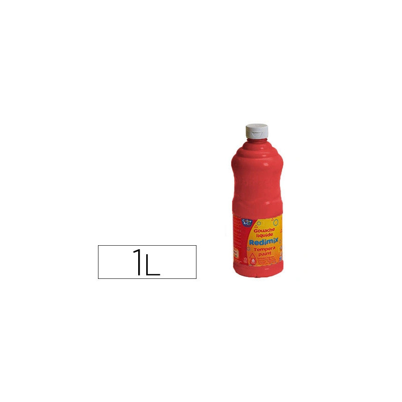 Gouache lefranc bourgeois non toxique fluide grande couvrance coloris carmin flacon 1000ml