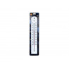 Thermomètre jpc polystyrène usage intérieur extérieur tube alcool protégé 40x8cm coloris blanc