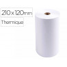 Bobine thermique exacompta telex 1 pli extra blanc 60g 210x120mm mandrin 25mm metrage 120m