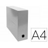 Boite transfert exacompta iderama carton recouvert 15/10e 25x33cm dos 90mm gris