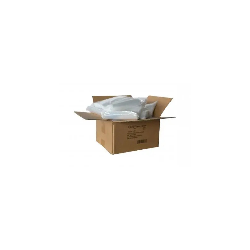 Sachet transparent ecoclip polyethylene basse densite fermeture zip trou pbag18 6mm 23x32cm 1000 unites
