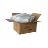 Sachet transparent ecoclip polyethylene basse densite fermeture zip trou pbag02 6mm 4x6cm 1000 unites