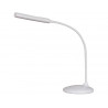 Lampe de bureau unilux led nelly sans fil batterie cable usb 400 lumen classe energetique a coloris blanc