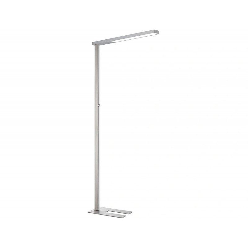 Lampadaire unilux led stratus ergonomique aluminium recyclable variateur sur le mat 4250 lumen coloris gris