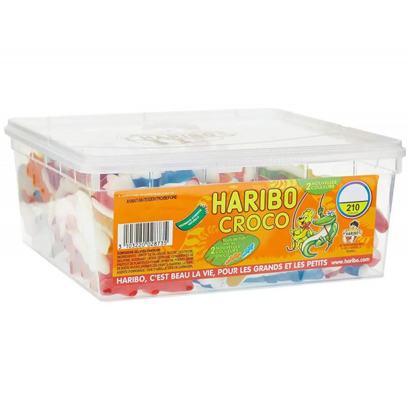 Bonbon haribo hari crocodiles boite de 210 pieces