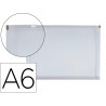 Pochette enveloppe liderpapel polypropylene 180 microns a6 105x148mm fermeture eclair transparent incolore