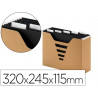 Boite dossiers suspendus multo kraft carton lot de 3 320x245x115mm