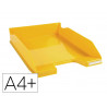 Corbeille a courrier exacompta bee blue plastique recycle a4+ superposable capacite 500f coloris safran