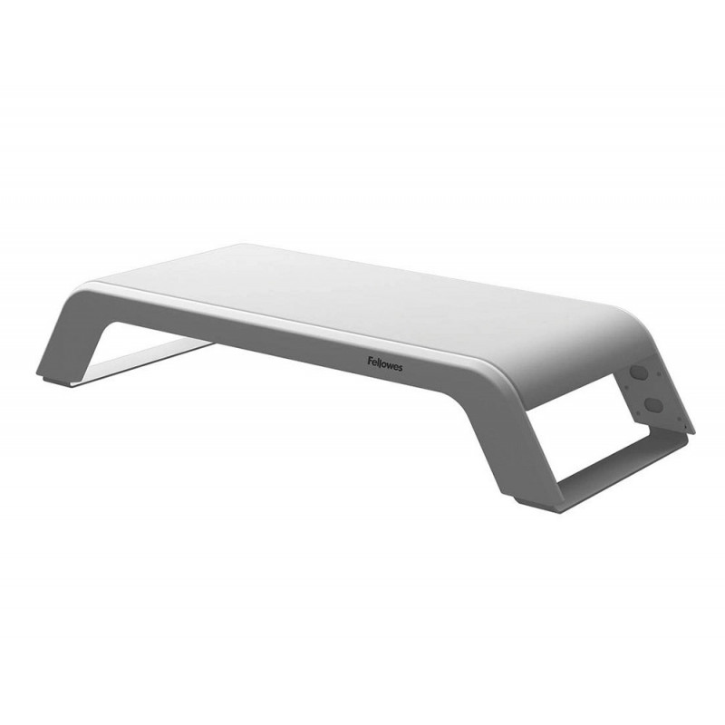 Support fellowes moniteur hana lt 3 niveaux reglage hauteur reduit fatigue oculaire et douleurs cervicales coloris blanc