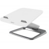 Support fellowes ordinateur portable hana lt egalage optimal hauteur et inclinaison systeme passe cable integre blanc