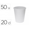 Gobelet hps carton 20cl blanc paquet de 50 unit s