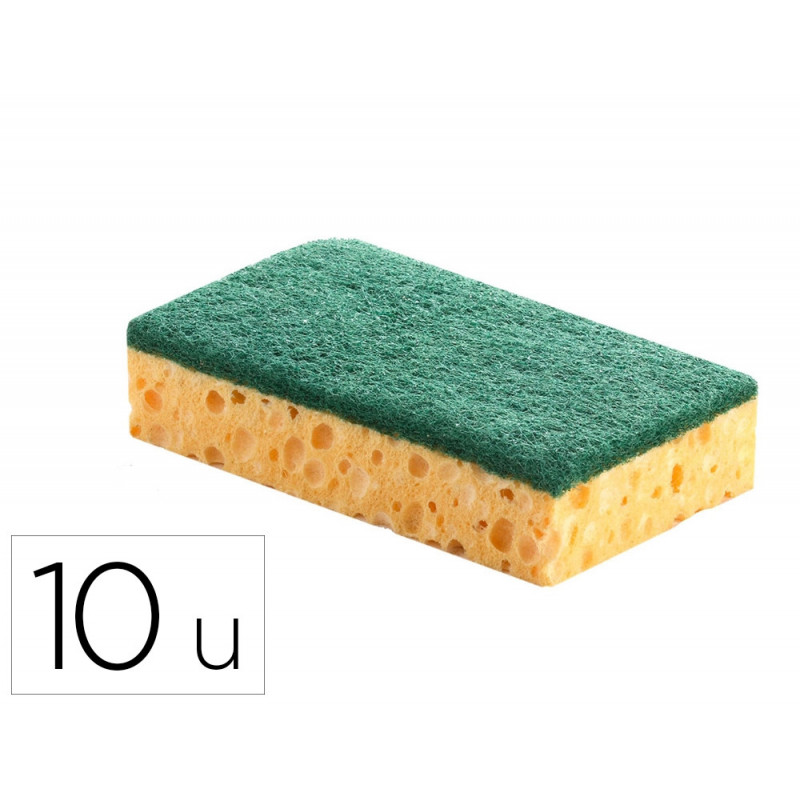 Eponge hps grattante basic vert sachet de 10