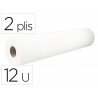 Drap techline examen ouate 150 feuilles 2plis 50x38cm coloris blanc lot de 12