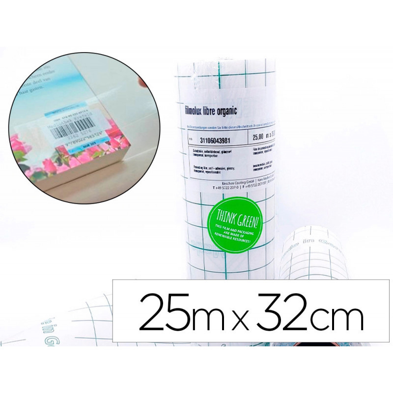Film protecteur bio filmolux a base de polyethylene vert brillant 90 microns protection uv 25mx32cm