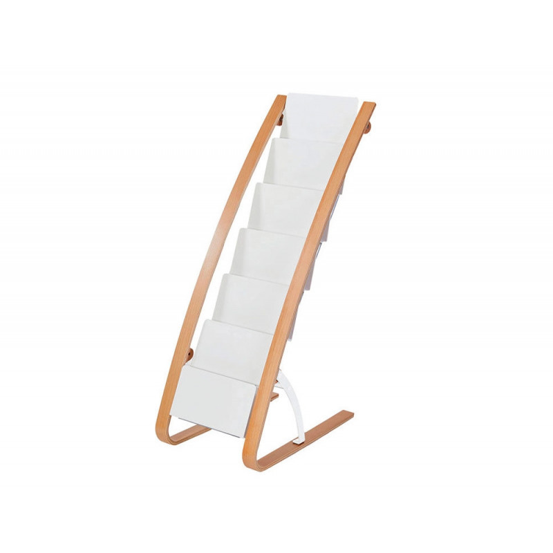 Presentoir alba de sol 6 compartiments bois et abs 930x340x 500mm