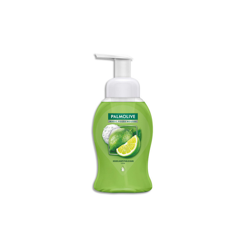 PALMOLIVE Flacon pompe 250 ml mousse lavante Pouss'Mousse volumineuse et compacte parfum Citron Vert