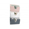 Corbeille murale cep polystyrene ouverture prehension en v coloris mineral assortis 3 unites