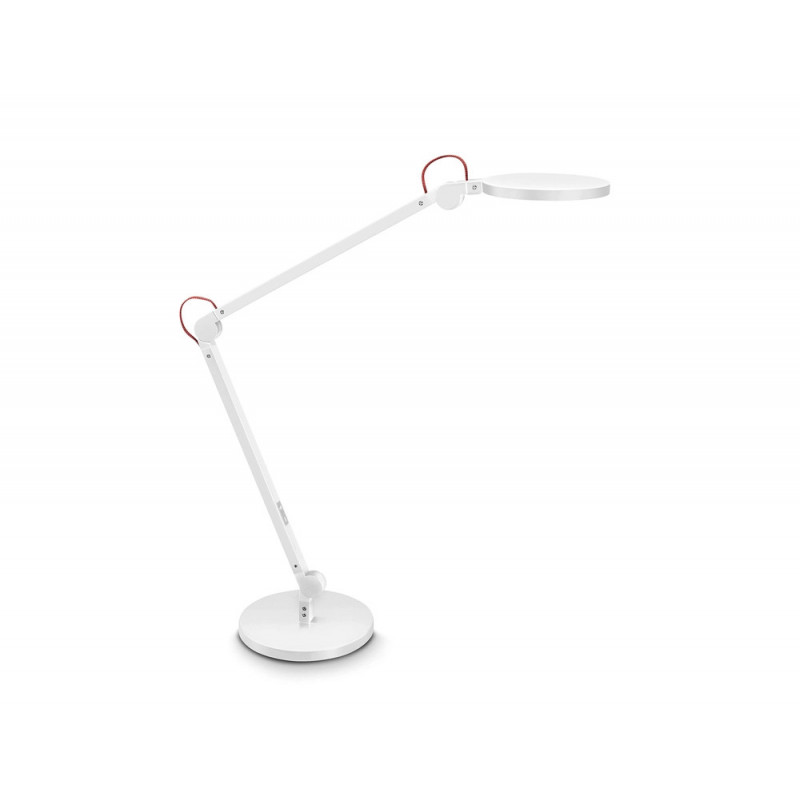 Lampe bureau led cep giant 3 articulations 2 bras 40cms coloris blanc