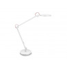 Lampe bureau led cep giant 3 articulations 2 bras 40cms coloris blanc