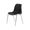 Chaise coque mt international mtga102 polypropylene coloris noir