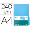 Sous-chemise liderpapel papier cartonne 240g/m2 document a4 onglet inferieur coloris bleu