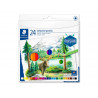 Crayon couleur staedler design journey hexagonal mine douce coloris assortis carton de 24 unites