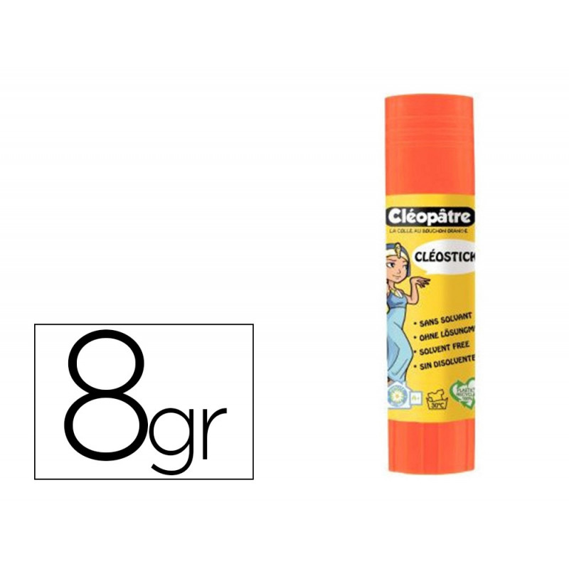 Baton de colle cleobio'stick 8 gr 90% matiere vegetale et 90% plastique recycle