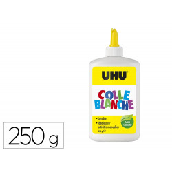 Colle uhu blanche flacon 250g