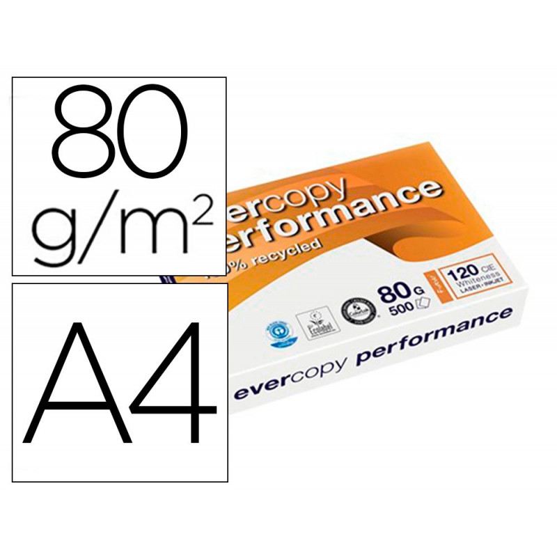 Papier clairefontaine evercopy perform multifonction laser couleur haute qualite a4 80g/m2 blanc