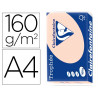 Papier clairefontaine multifonction laser couleur trophe a4 160g/m2 saumon parfaite opacite paquet 250