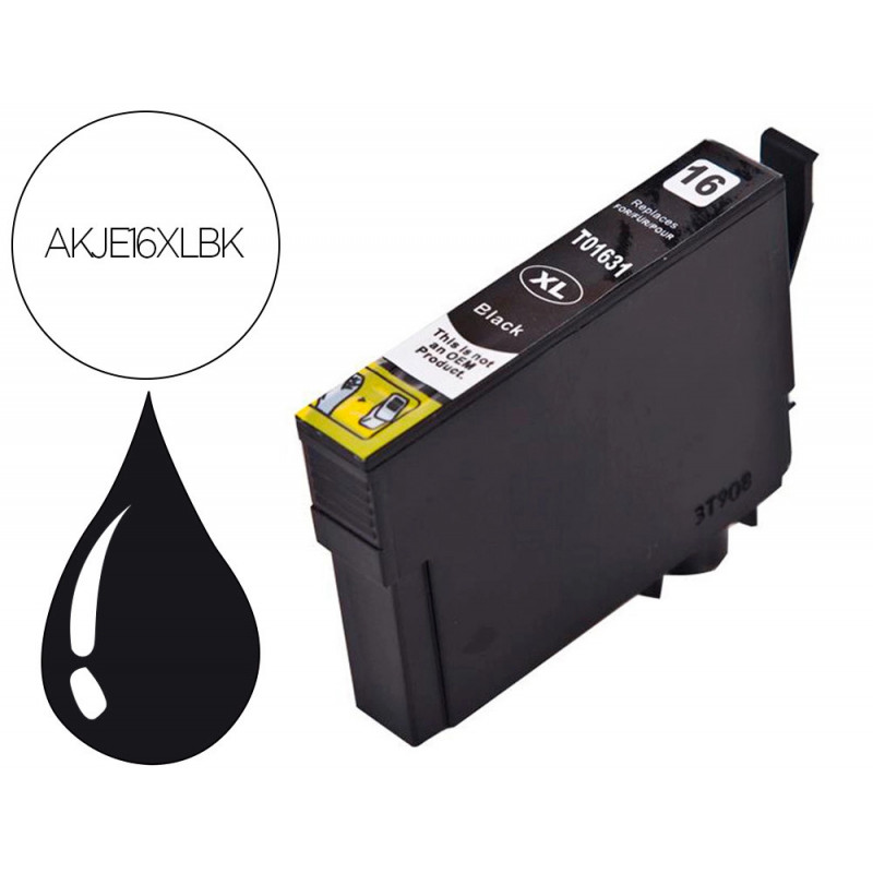 Cartouche hyperburo jet encre compatible epson t1631 bk