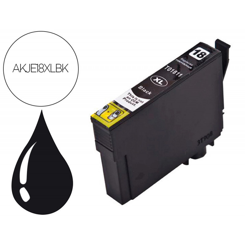 Cartouche hyperburo jet encre compatible epson t1811 bk