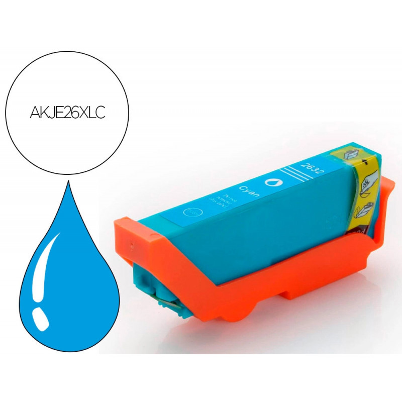Cartouche hyperburo jet encre compatible epson t2632 cy