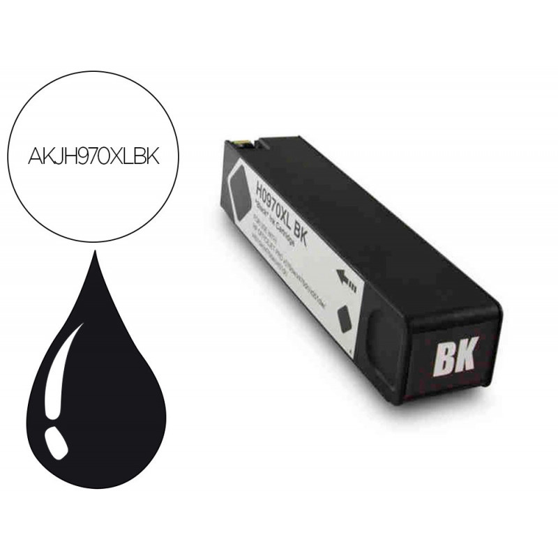 Cartouche hyperburo jet encre comp hp 970xl bk