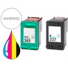 Pack jet encre hyperburo compatible hp 337/343