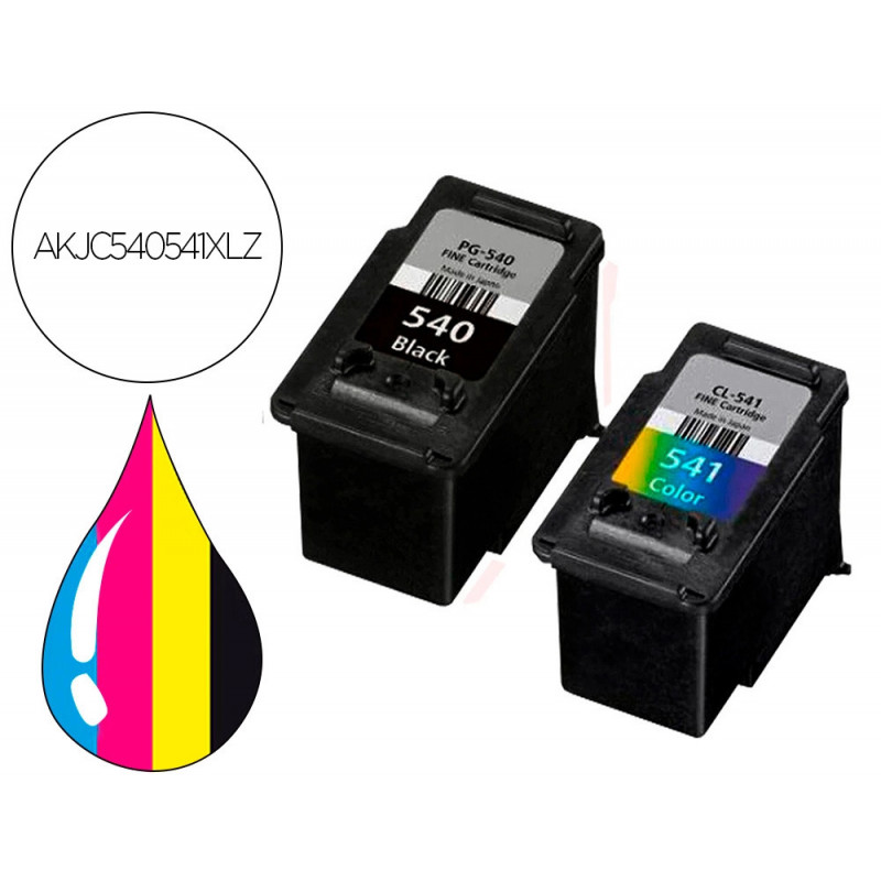 Pack jet encre hyperburo compatible canon pg540/cl541