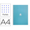 Cahier spirale antartik a4 80p 90g couverture cartonee reglure dot 4 trous coloris bleu ciel