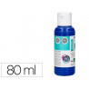 Peinture acrylique liderpapel coloris bleu outremer bouteille 80ml