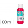 Peinture acrylique liderpapel coloris magenta bouteille 80ml
