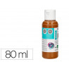 Peinture acrylique liderpapel coloris marron bouteille 80ml