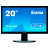 Ecran led iiyama ordinateur 20/' a retroeclairage led prolite resolution 1600 x 900 entrees video vga numeriques