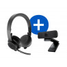 Kit video conference logitech avec webcam et casque audio