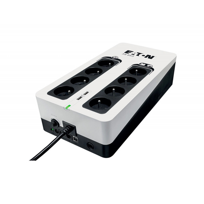 Onduleur eaton 3s 850va/510wpuissance 850 va / 510w 4 prise avec autonomie et parafoudre 4 prises avec