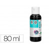 Peinture acrylique liderpapel coloris noir bouteille 80ml